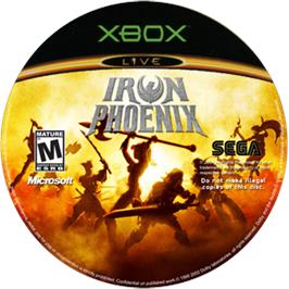 Artwork on the CD for Iron Phoenix on the Microsoft Xbox.