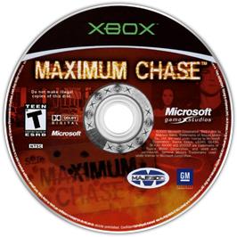 Artwork on the CD for Maximum Chase on the Microsoft Xbox.