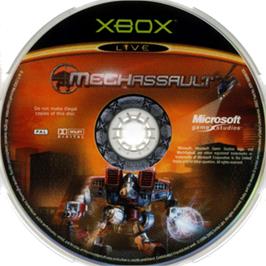 Artwork on the CD for MechAssault on the Microsoft Xbox.