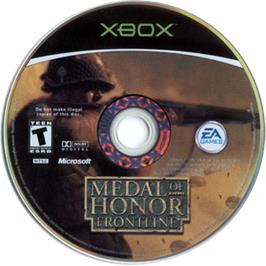 Artwork on the CD for Medal of Honor: Frontline on the Microsoft Xbox.