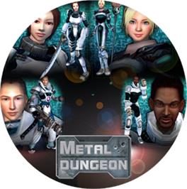 Artwork on the CD for Metal Dungeon on the Microsoft Xbox.