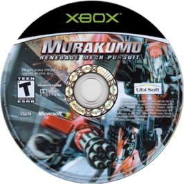 Artwork on the CD for Murakumo: Renegade Mech Pursuit on the Microsoft Xbox.