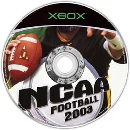 Artwork on the CD for NCAA Football 2003 on the Microsoft Xbox.