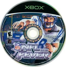 Artwork on the CD for NFL Fever 2002 on the Microsoft Xbox.