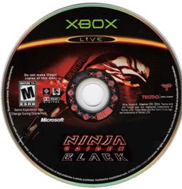 Artwork on the CD for Ninja Gaiden Black on the Microsoft Xbox.