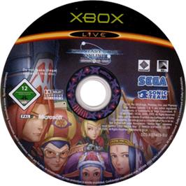 Artwork on the CD for Phantasy Star Online Episode I & 2 on the Microsoft Xbox.