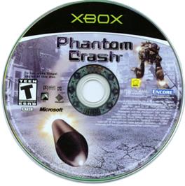 Artwork on the CD for Phantom Crash on the Microsoft Xbox.