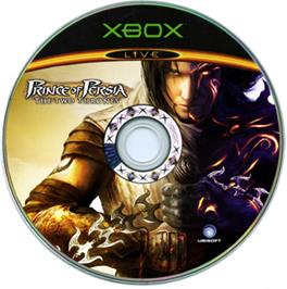 Artwork on the CD for Prince of Persia: The Two Thrones on the Microsoft Xbox.