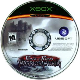 Artwork on the CD for Prince of Persia: Warrior Within on the Microsoft Xbox.