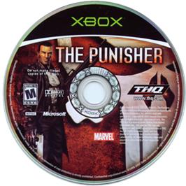 Artwork on the CD for Punisher, The on the Microsoft Xbox.