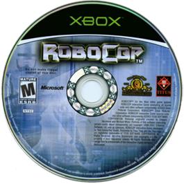 Artwork on the CD for Robocop on the Microsoft Xbox.