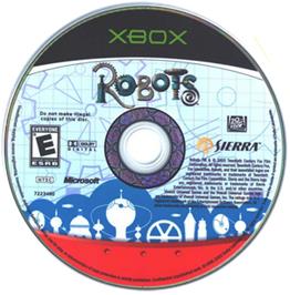 Artwork on the CD for Robots on the Microsoft Xbox.