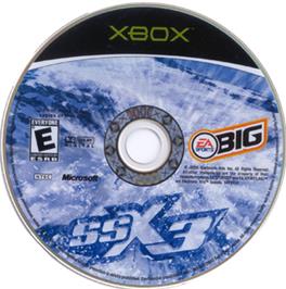 Artwork on the CD for SSX 3 on the Microsoft Xbox.