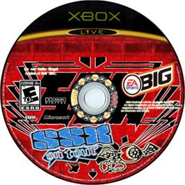 Artwork on the CD for SSX on Tour on the Microsoft Xbox.