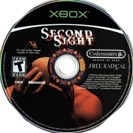 Artwork on the CD for Second Sight on the Microsoft Xbox.