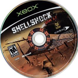 Artwork on the CD for Shellshock: Nam '67 on the Microsoft Xbox.
