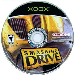 Artwork on the CD for Smashing Drive on the Microsoft Xbox.