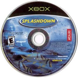 Artwork on the CD for Splashdown on the Microsoft Xbox.