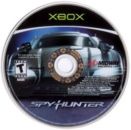 Artwork on the CD for Spy Hunter: Nowhere to Run on the Microsoft Xbox.