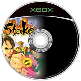 Artwork on the CD for Stake: Fortune Fighters on the Microsoft Xbox.