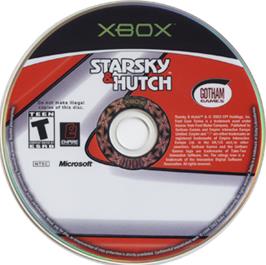 Artwork on the CD for Starsky & Hutch on the Microsoft Xbox.