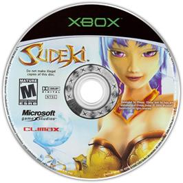 Artwork on the CD for Sudeki on the Microsoft Xbox.