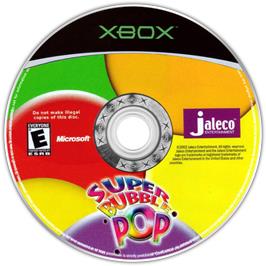 Artwork on the CD for Super Bubble Pop on the Microsoft Xbox.