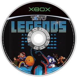 Artwork on the CD for Taito Legends on the Microsoft Xbox.