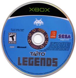 Artwork on the CD for Taito Legends 2 on the Microsoft Xbox.