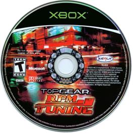 Artwork on the CD for Top Gear RPM Tuning on the Microsoft Xbox.