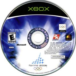 Artwork on the CD for Torino 2006 on the Microsoft Xbox.