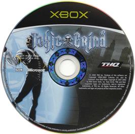 Artwork on the CD for Toxic Grind on the Microsoft Xbox.