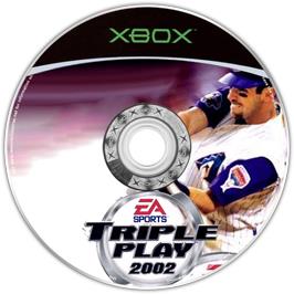 Artwork on the CD for Triple Play 2002 on the Microsoft Xbox.