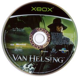 Artwork on the CD for Van Helsing on the Microsoft Xbox.