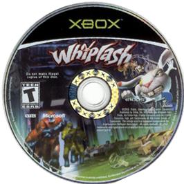 Artwork on the CD for Whiplash on the Microsoft Xbox.