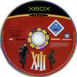 Artwork on the CD for XIII on the Microsoft Xbox.