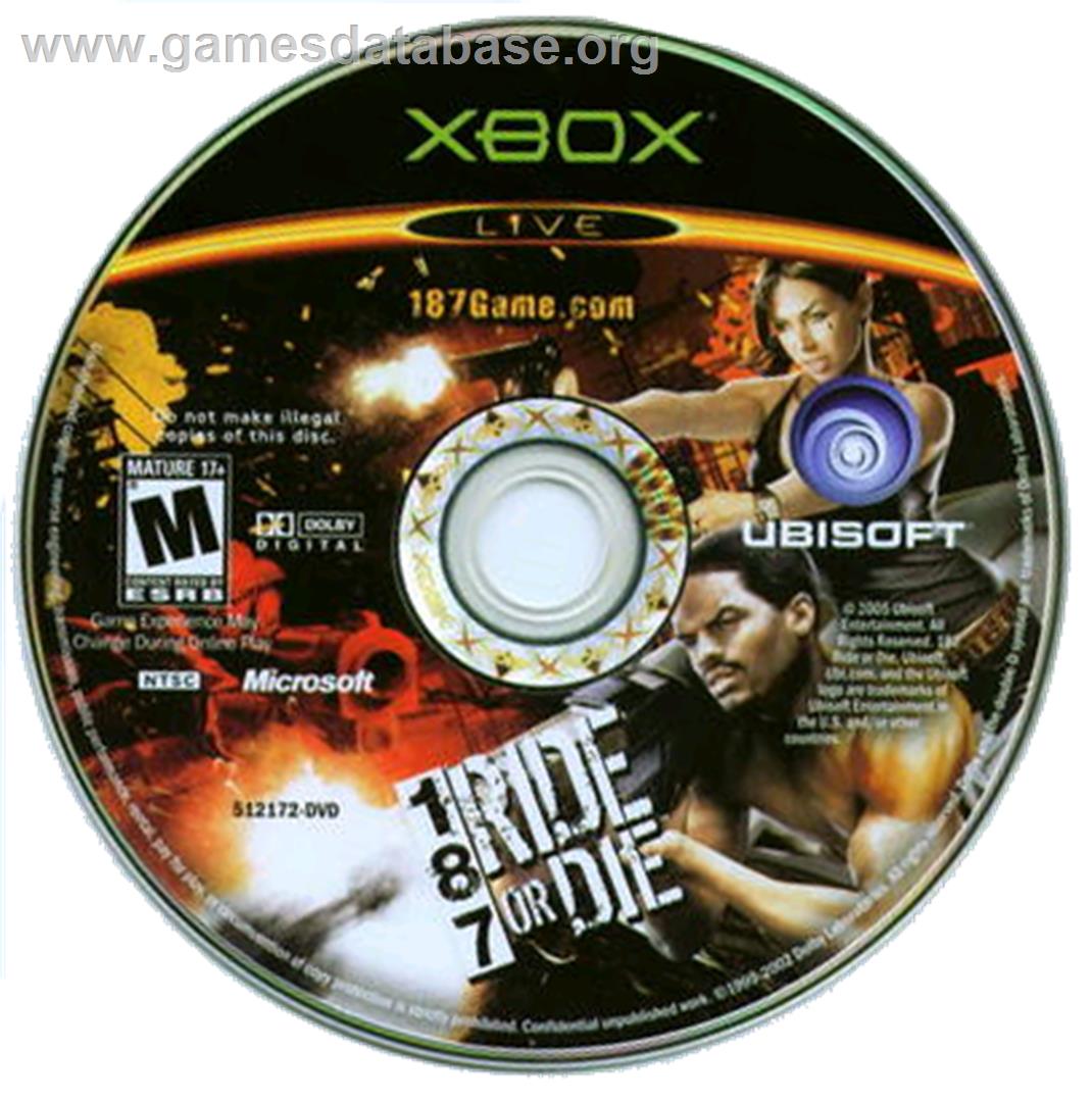 187: Ride or Die - Microsoft Xbox - Artwork - CD