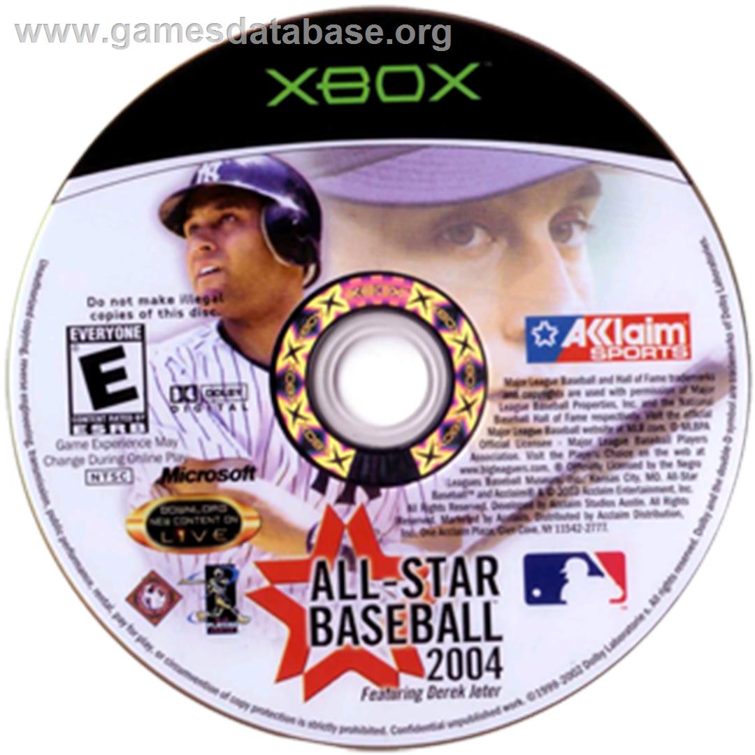 All-Star Baseball 2004 - Microsoft Xbox - Artwork - CD