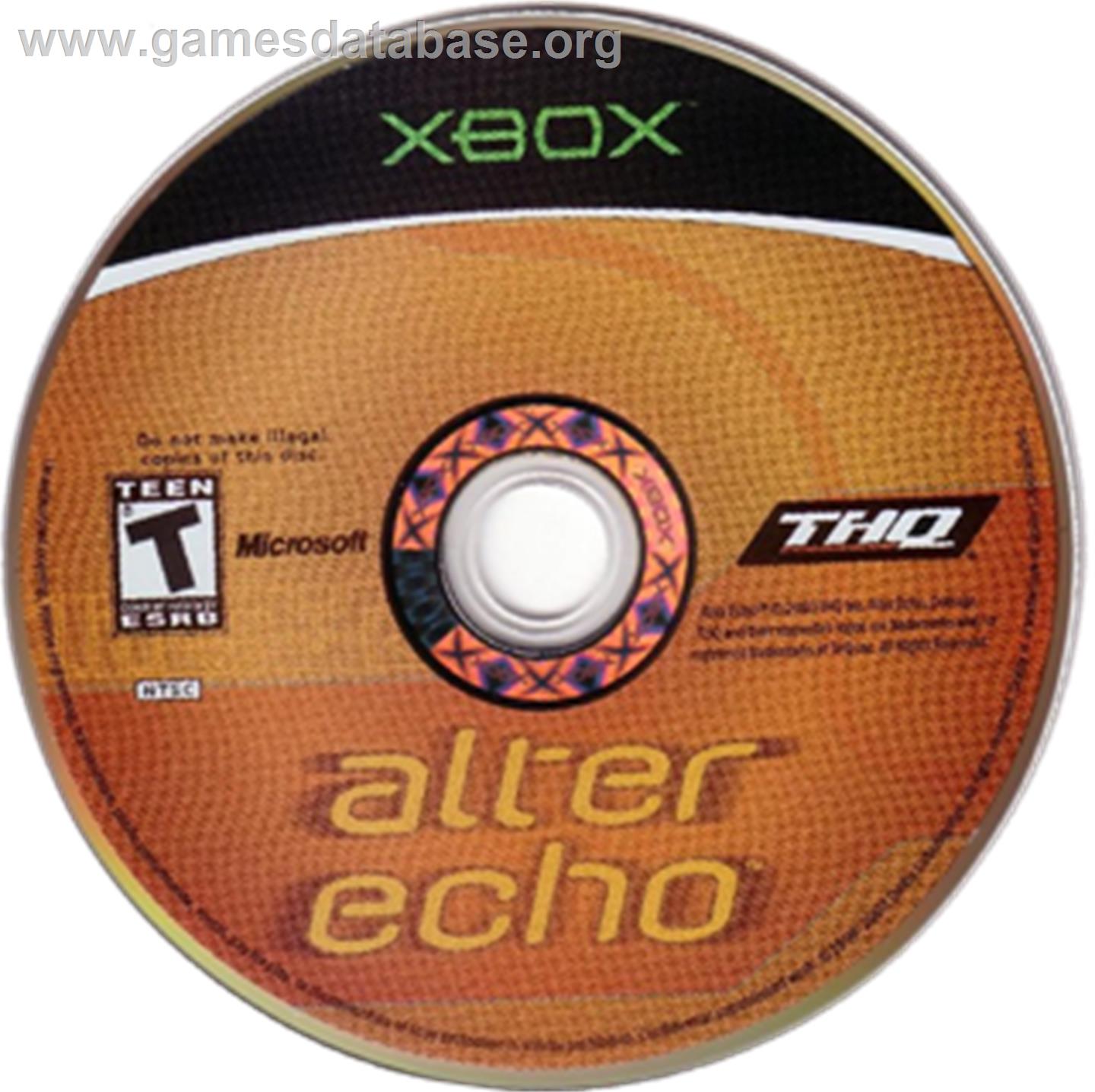 Alter Echo - Microsoft Xbox - Artwork - CD