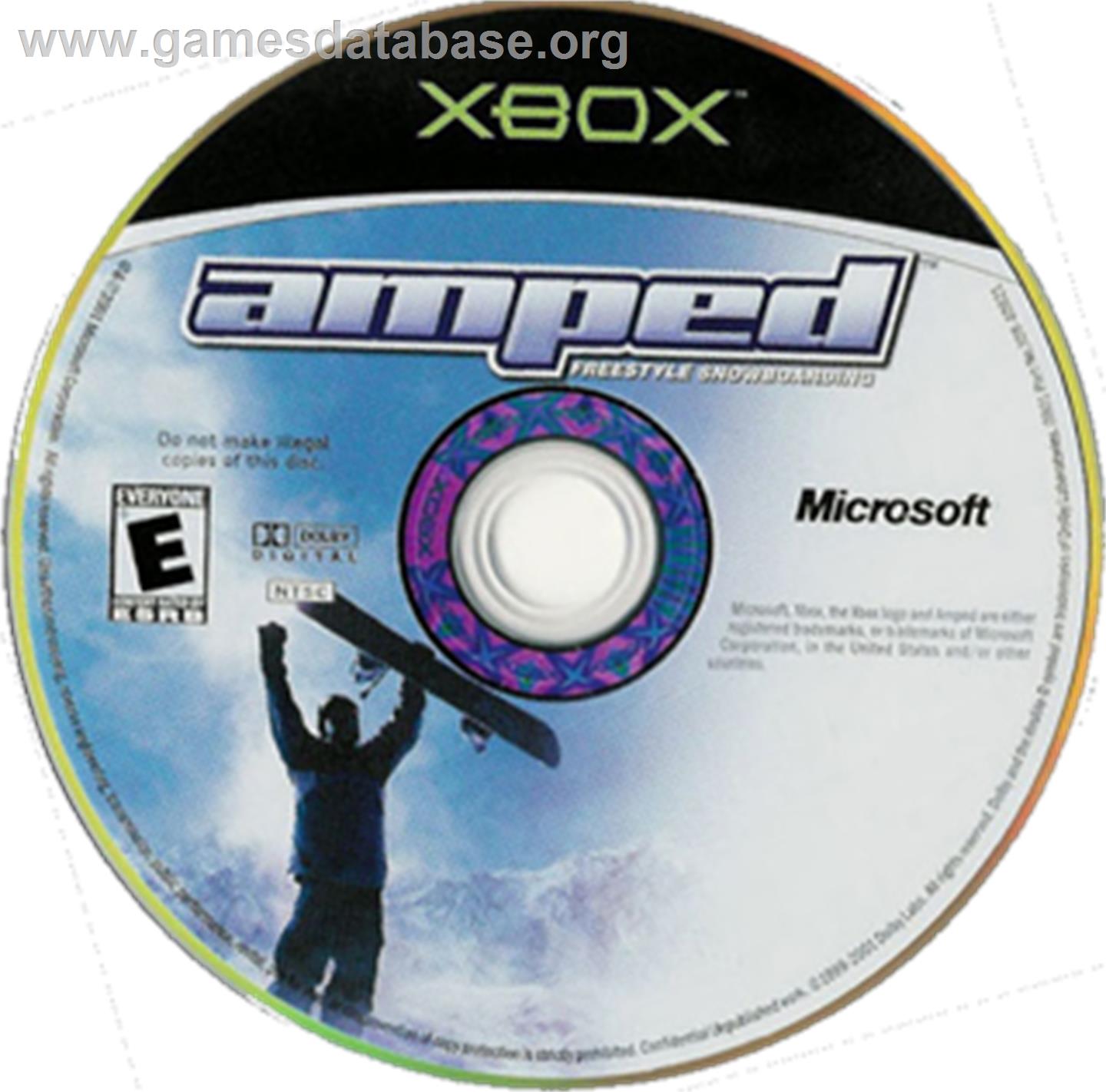 Amped: Freestyle Snowboarding - Microsoft Xbox - Artwork - CD