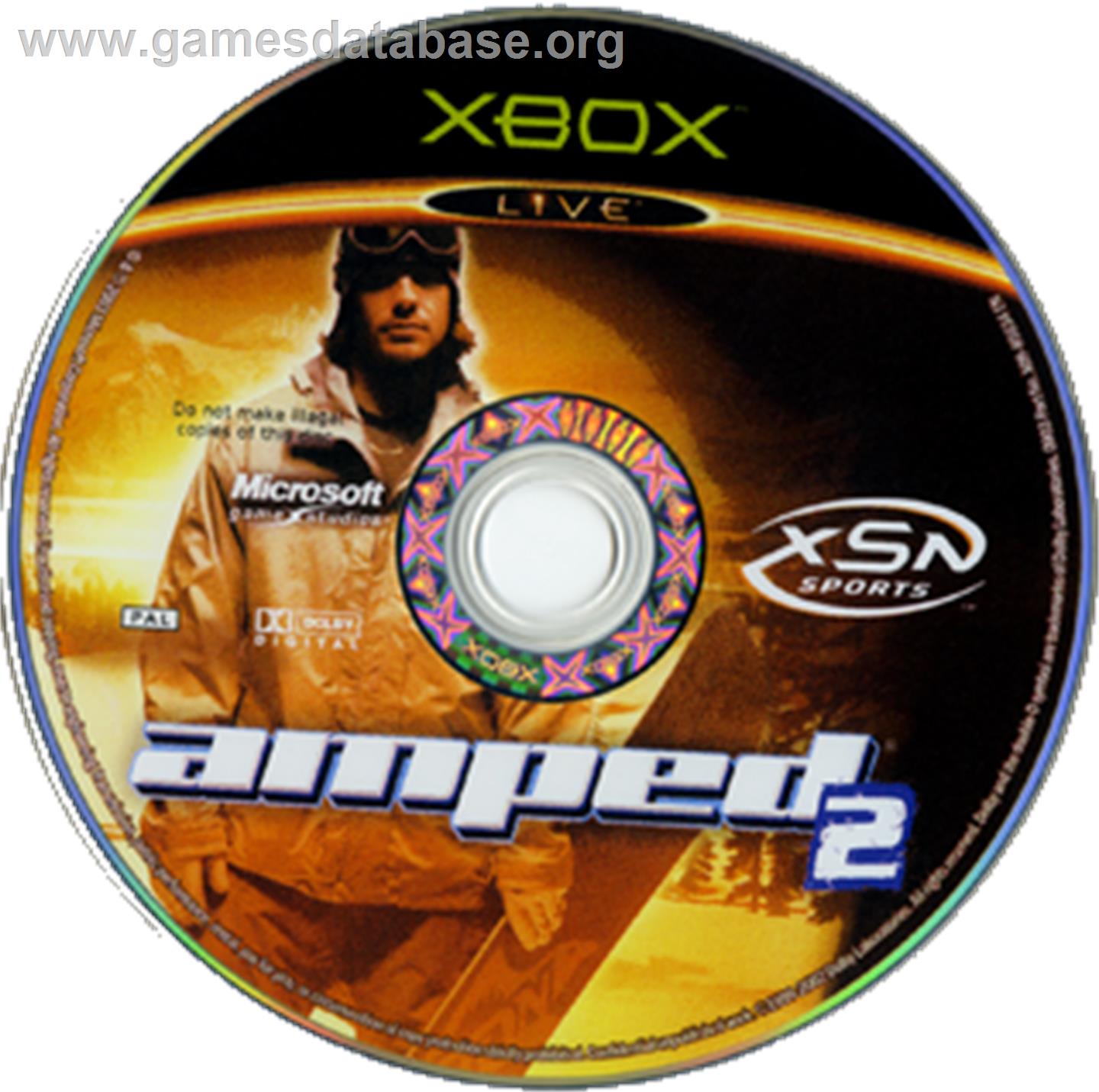 Amped 2 - Microsoft Xbox - Artwork - CD