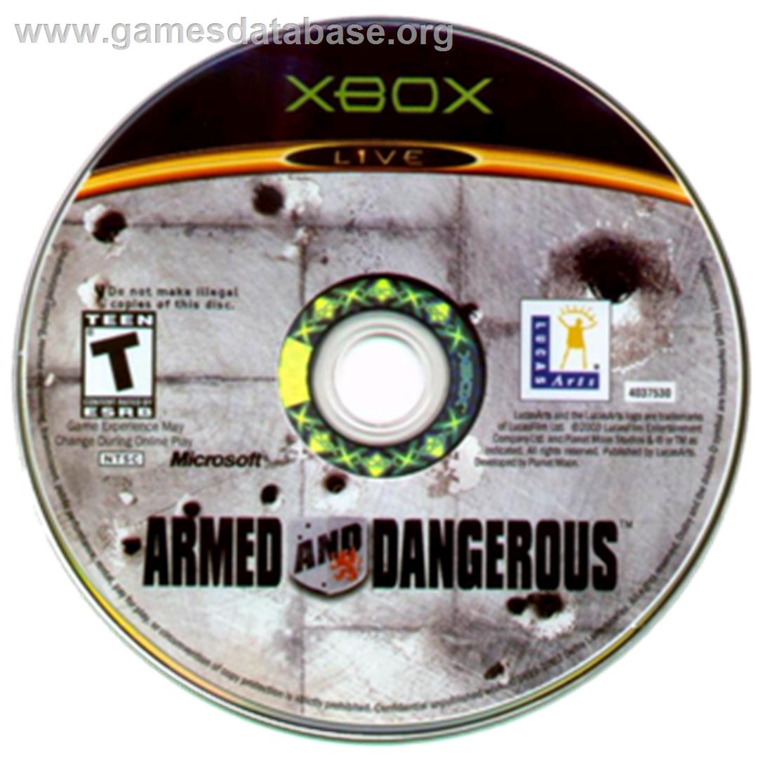 Armed and Dangerous - Microsoft Xbox - Artwork - CD