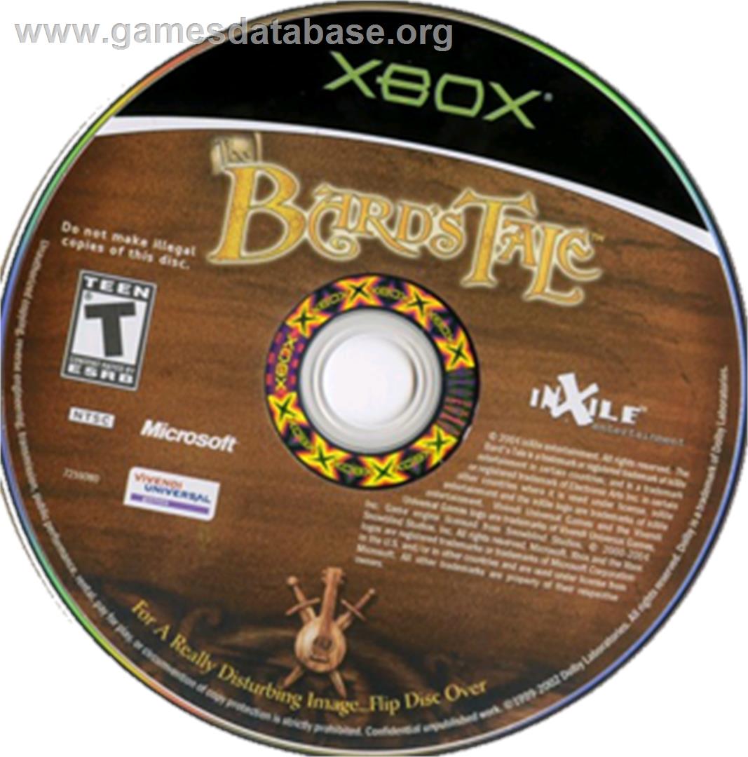 Bard's Tale - Microsoft Xbox - Artwork - CD