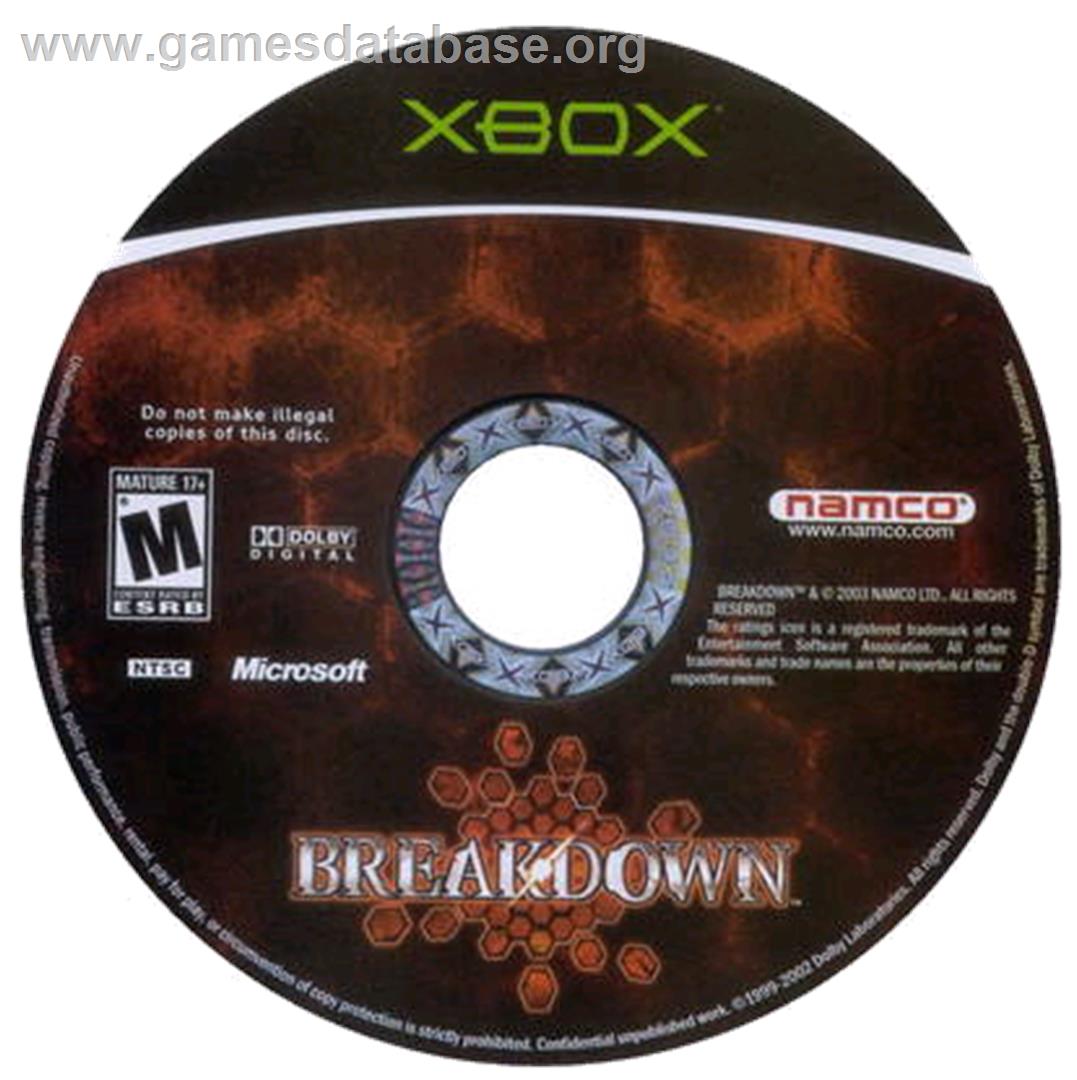 Break Down - Microsoft Xbox - Artwork - CD