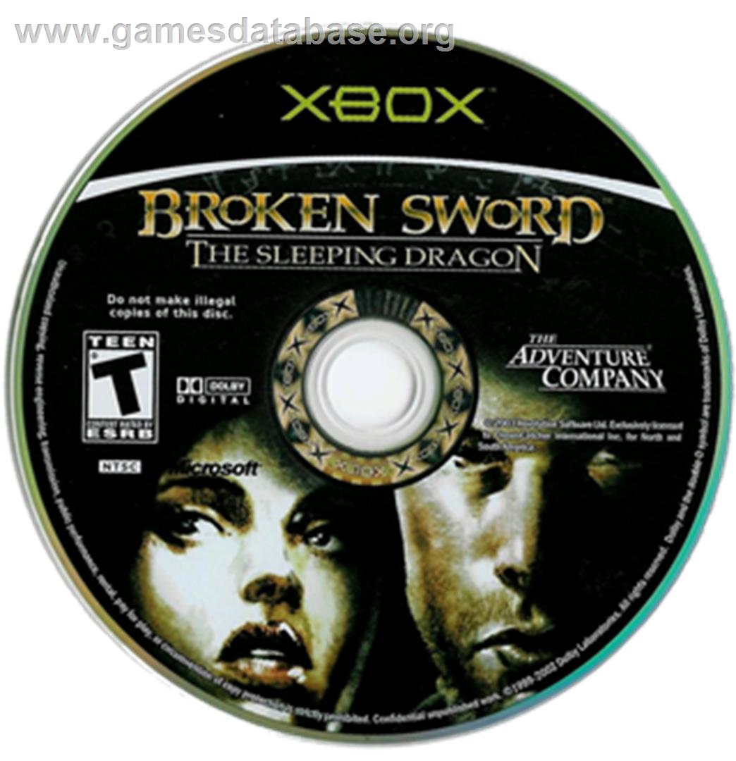 Broken Sword: The Sleeping Dragon - Microsoft Xbox - Artwork - CD