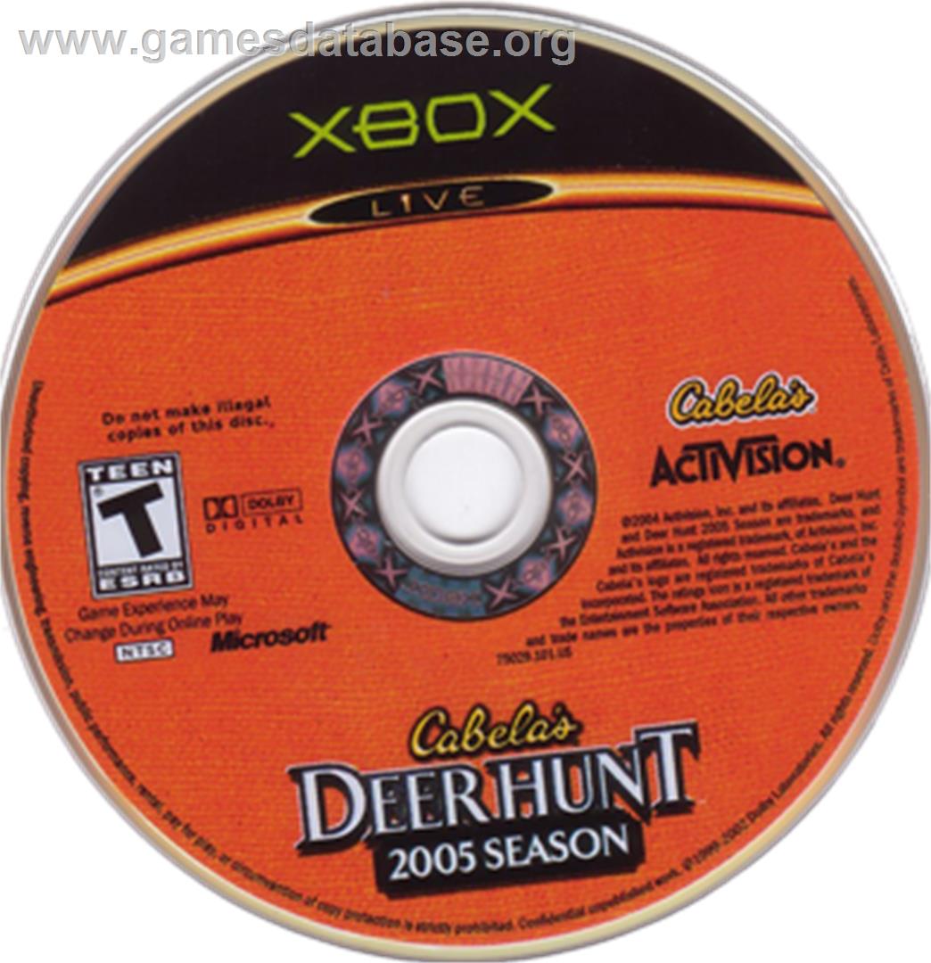Cabela's Deer Hunt: 2005 Season - Microsoft Xbox - Artwork - CD