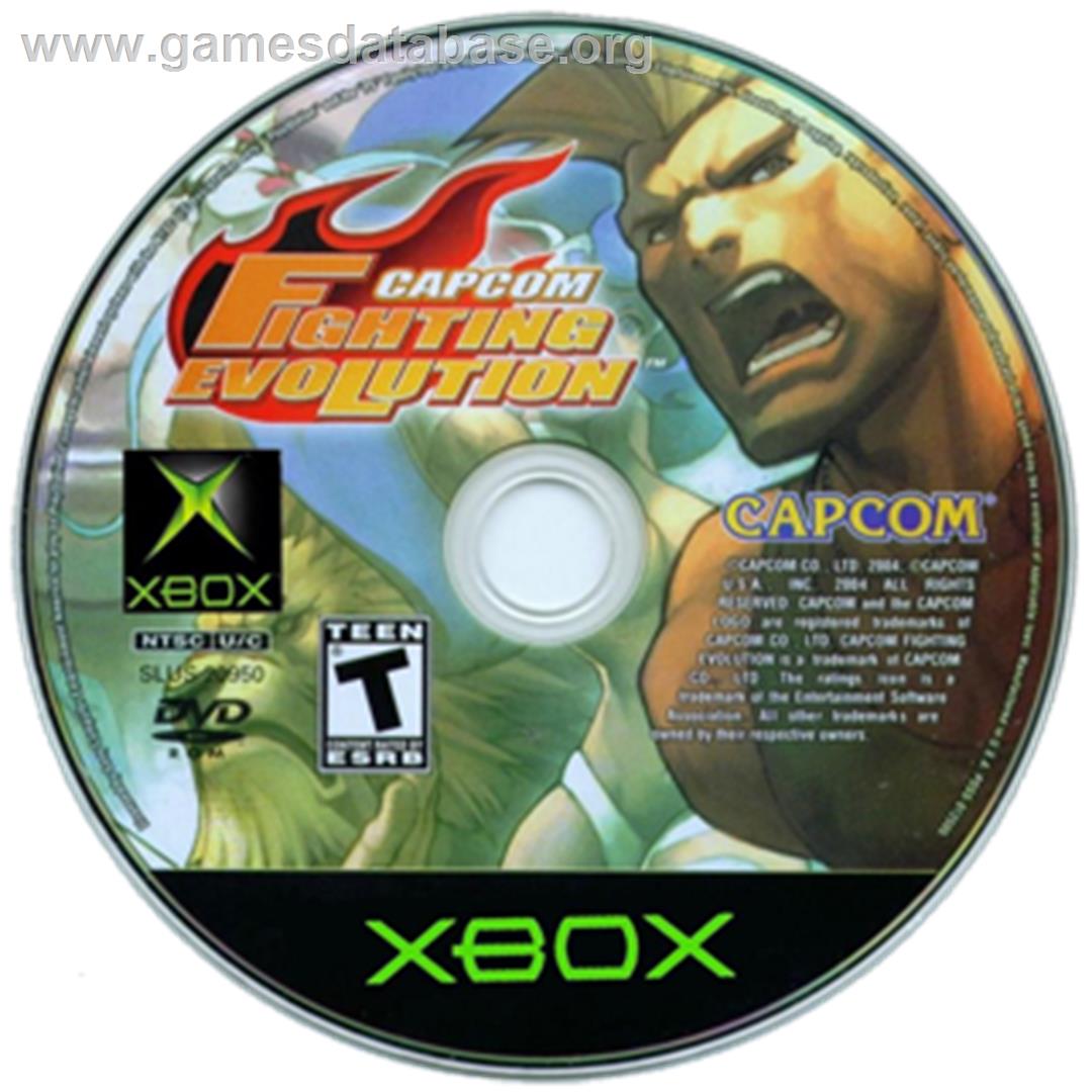 Capcom Fighting Evolution - Microsoft Xbox - Artwork - CD