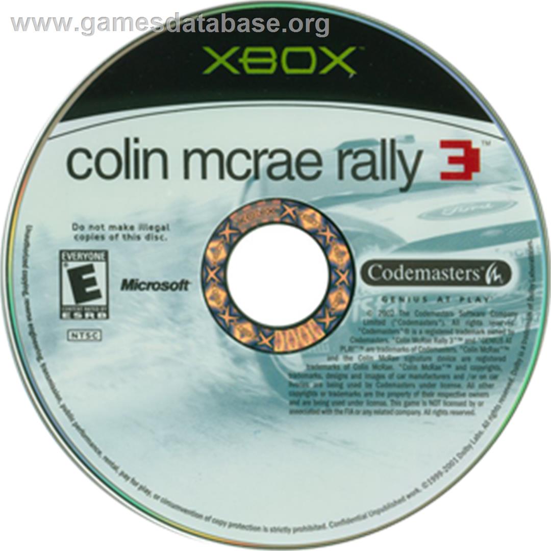Colin McRae Rally 3 - Microsoft Xbox - Artwork - CD