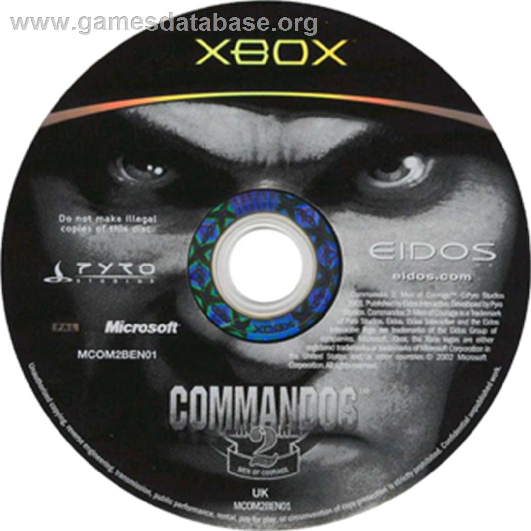 Commandos 2: Men of Courage - Microsoft Xbox - Artwork - CD