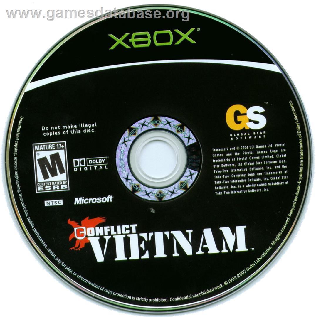 Conflict: Vietnam - Microsoft Xbox - Artwork - CD